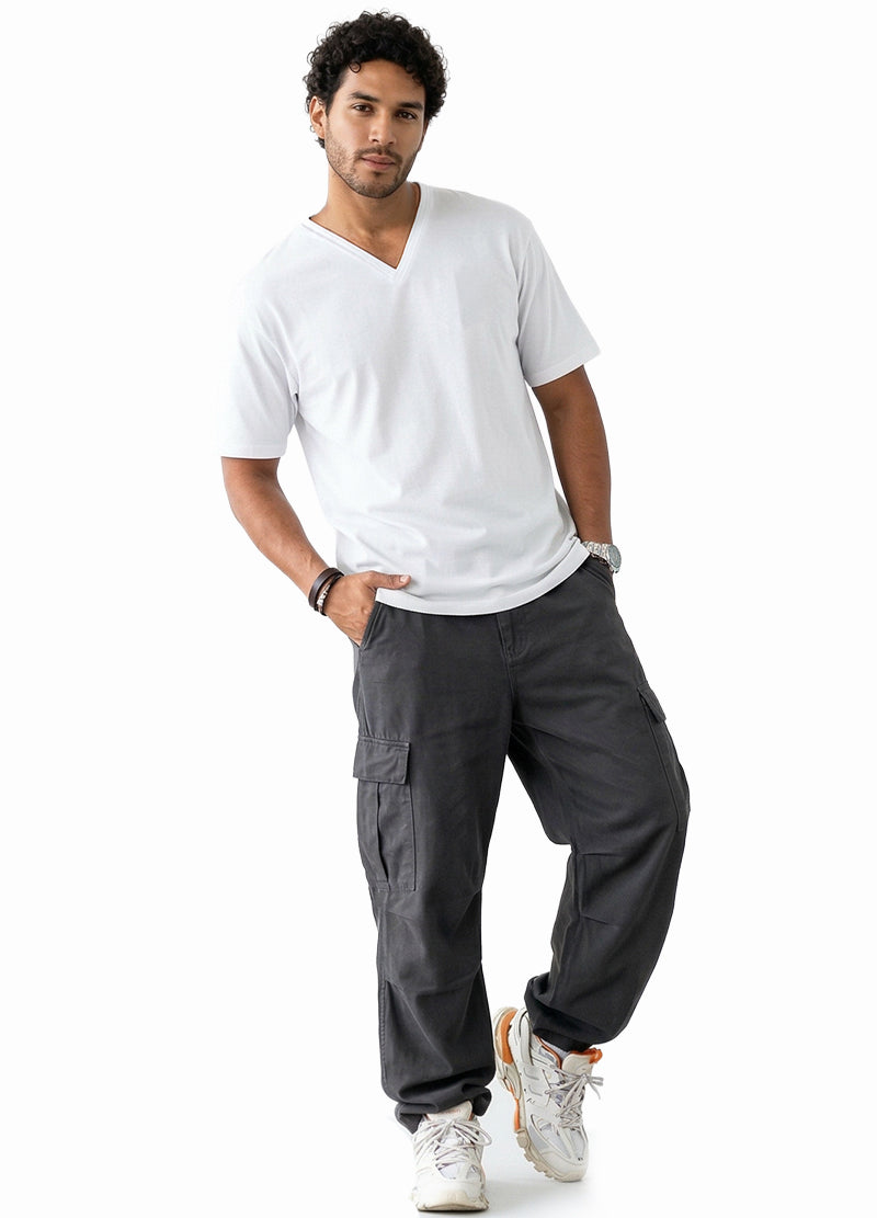 DODO MEN'S BASIC V NECK T SHIRT(DMT2101) <Bundle>