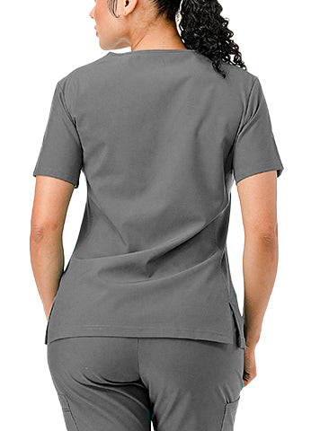 SCRUBS TOP WITH SIDE RIB(DWH1001) <Bundle>
