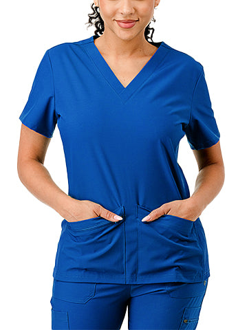 SCRUBS TOP WITH SIDE RIB(DWH1001) <Bundle>