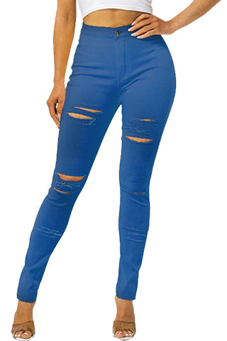 COLORFUL SUPER STRETCH HIGH WAIST SKINNY PANTS(DWP2003P) <Bundle>