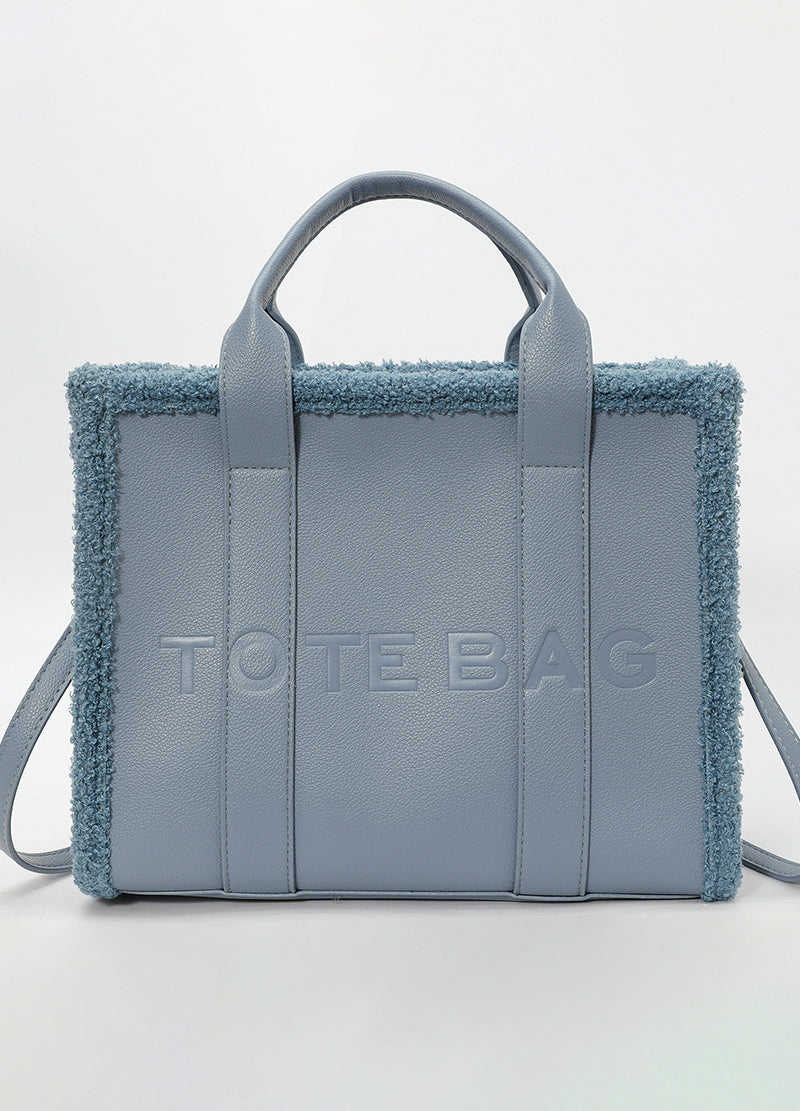 LUXURY LARGE TOTE WITH FUR(MMA1016) <Bundle>