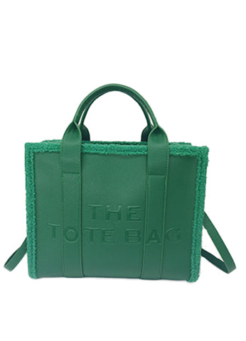 LUXURY LARGE TOTE WITH FUR(MMA1016) <Bundle>