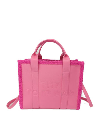 LUXURY LARGE TOTE WITH FUR(MMA1016) <Bundle>
