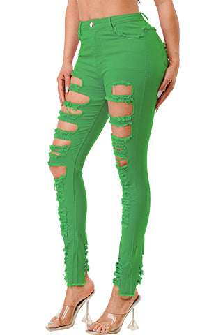 COLORFUL RIPPED PANTS(MMB1004) <Bundle>