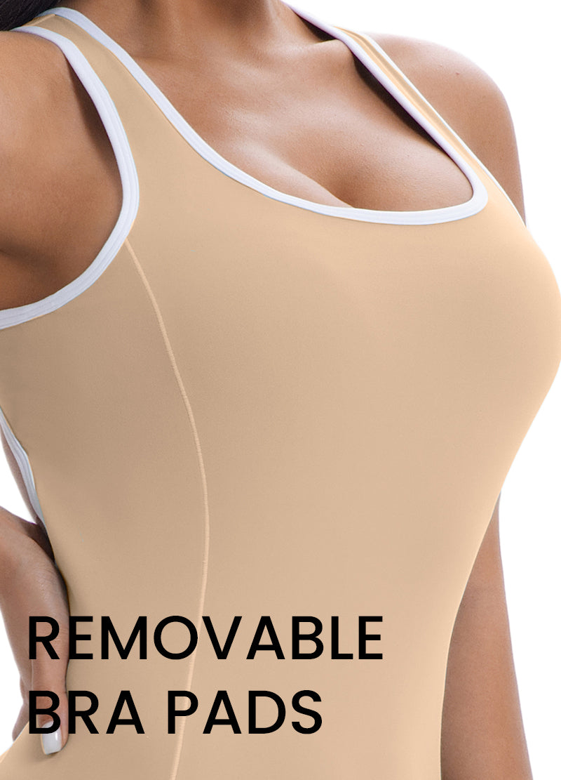 LINED HOLLOW OUT BACK TOP FLARE JUMPSUIT(MMJ1048) <Bundle>