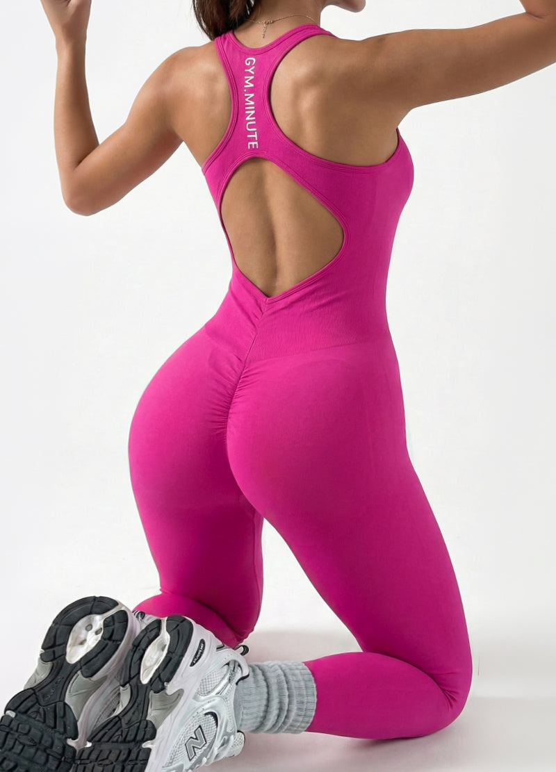 BACK-CROSS PRINTED SEAMLESS JUMPSUIT(MMJ1049) <Bundle>
