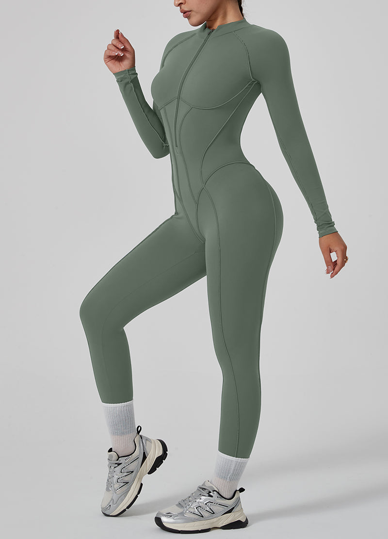 SEAM-EXPOSED SLIM-FIT JUMPSUIT(MMJ1050) <Bundle>