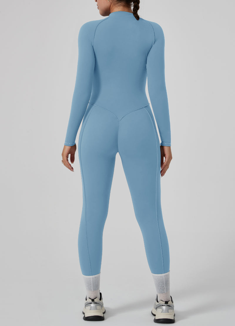 SEAM-EXPOSED SLIM-FIT JUMPSUIT(MMJ1050) <Bundle>