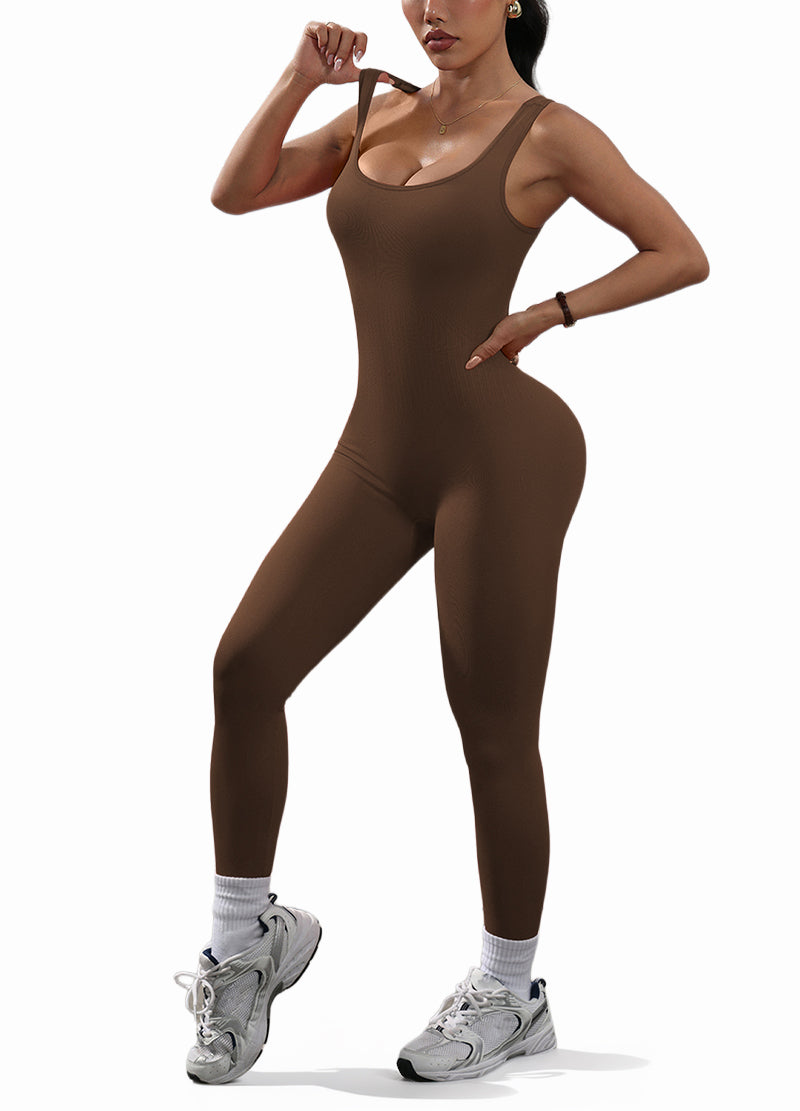 BACKLESS VEST-STYLE JUMPSUIT WITH SHIRRING(MMJ1056) <Bundle>