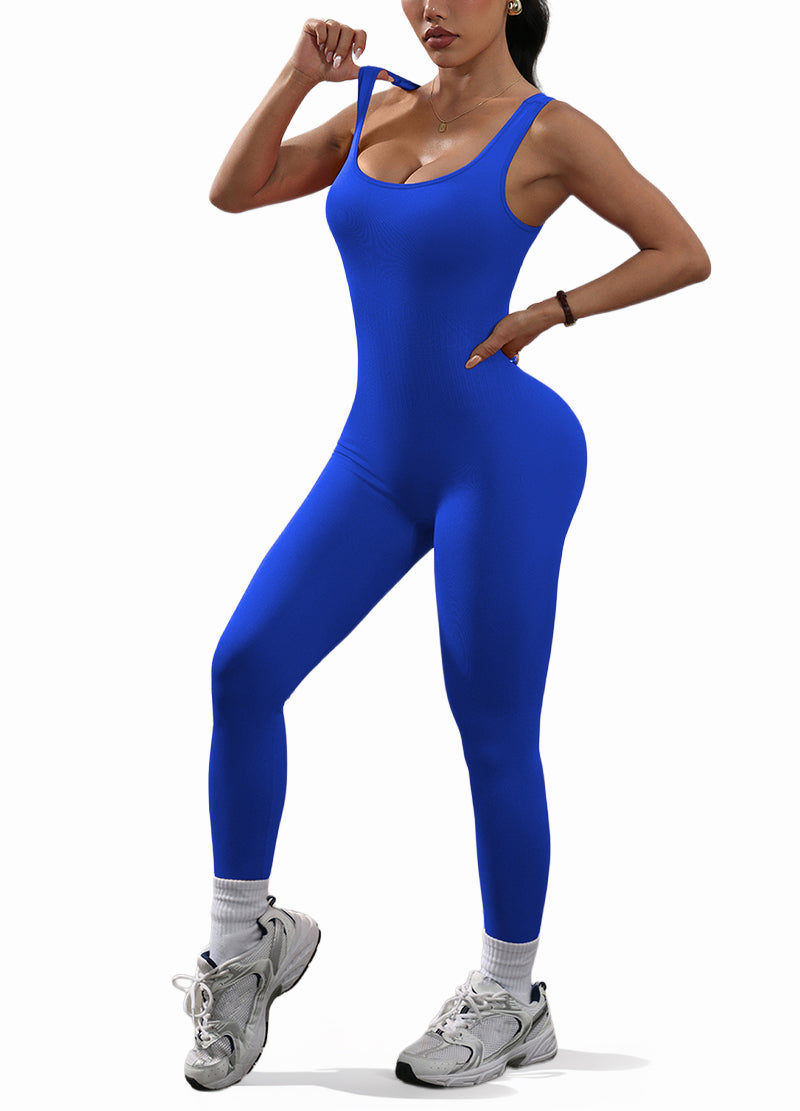 BACKLESS VEST-STYLE JUMPSUIT WITH SHIRRING(MMJ1056) <Bundle>