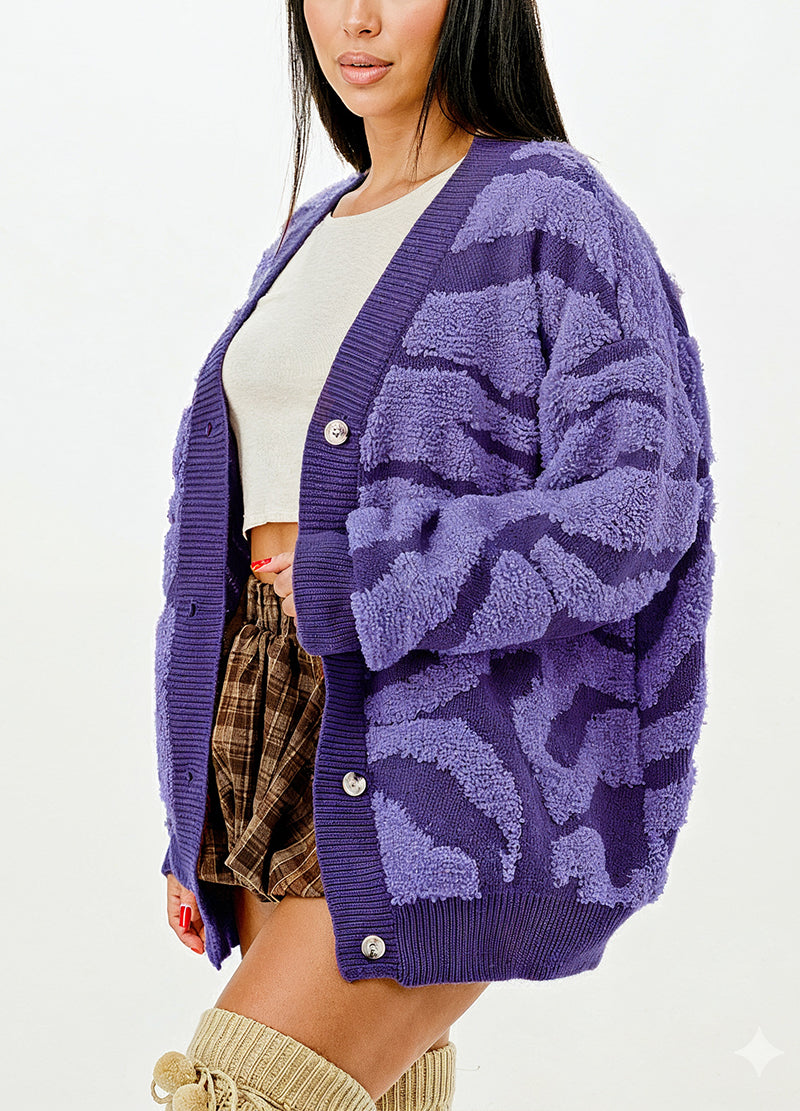 TWO-TONE EMBOSSED CARDIGAN SWEATER(MMO1005) <Bundle>
