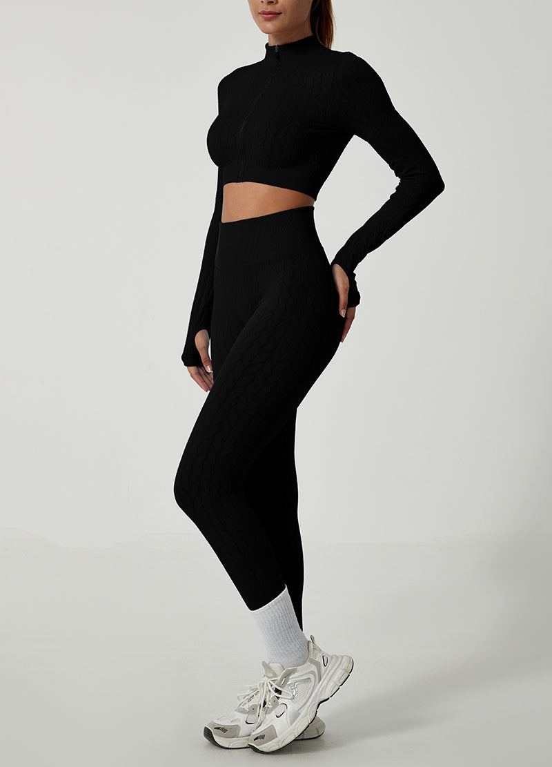 LEAF SHAPES SEAMLESS JACKET SET(MMS1015) <Bundle>