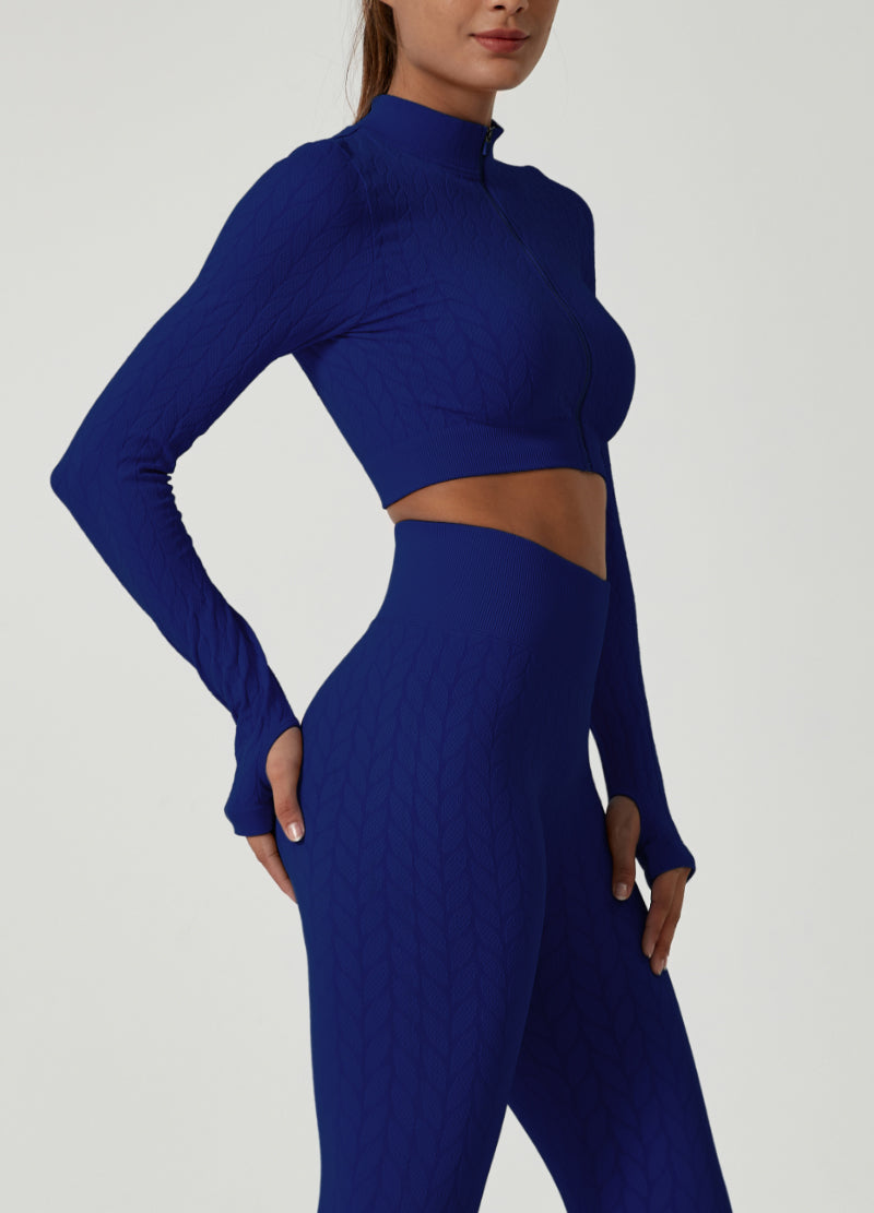 LEAF SHAPES SEAMLESS JACKET SET(MMS1015) <Bundle>