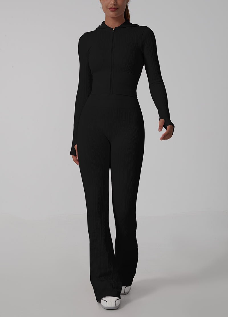 CHAIN TEXTURE SEAMLESS HOODIE ZIP UP SET(MMS1017) <Bundle>