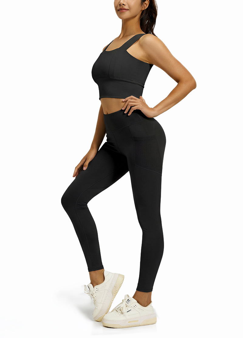 COARSE-SHOULDERED TOP LONGPANTS SET(MMS5020) <Bundle>