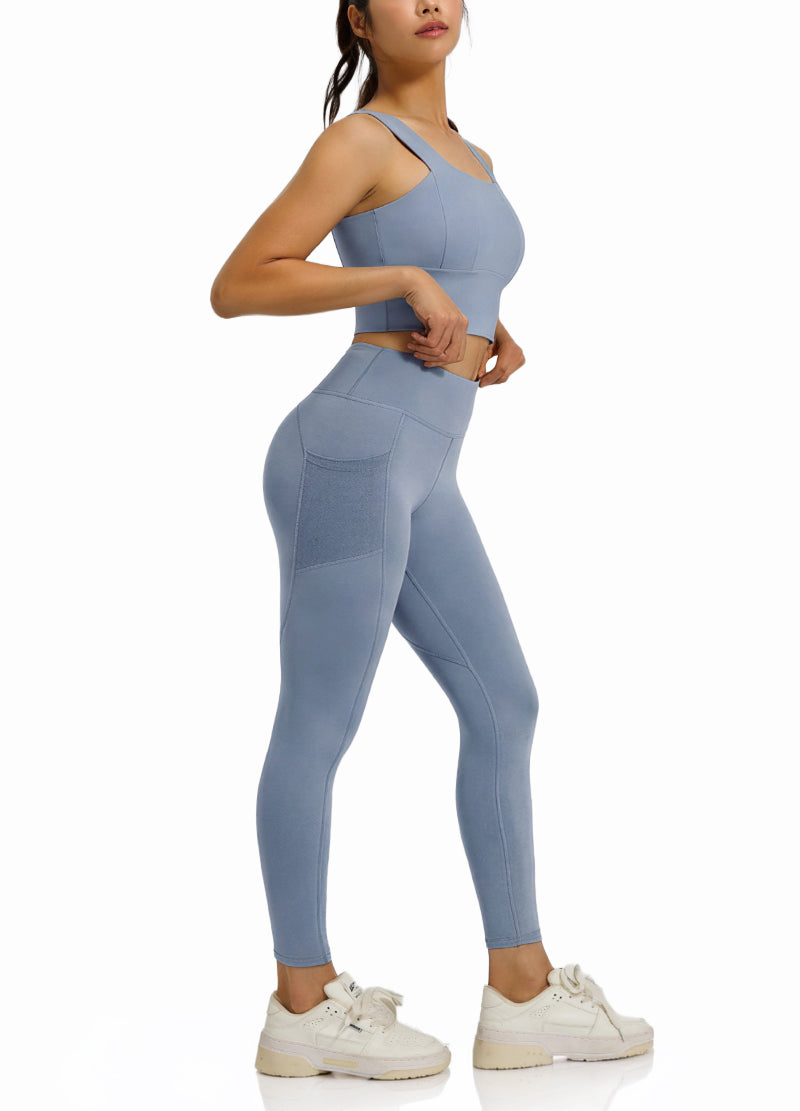 COARSE-SHOULDERED TOP LONGPANTS SET(MMS5020) <Bundle>