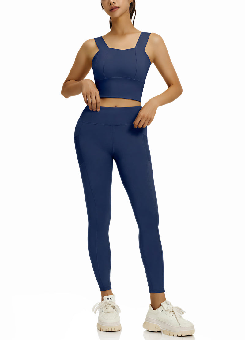 COARSE-SHOULDERED TOP LONGPANTS SET(MMS5020) <Bundle>
