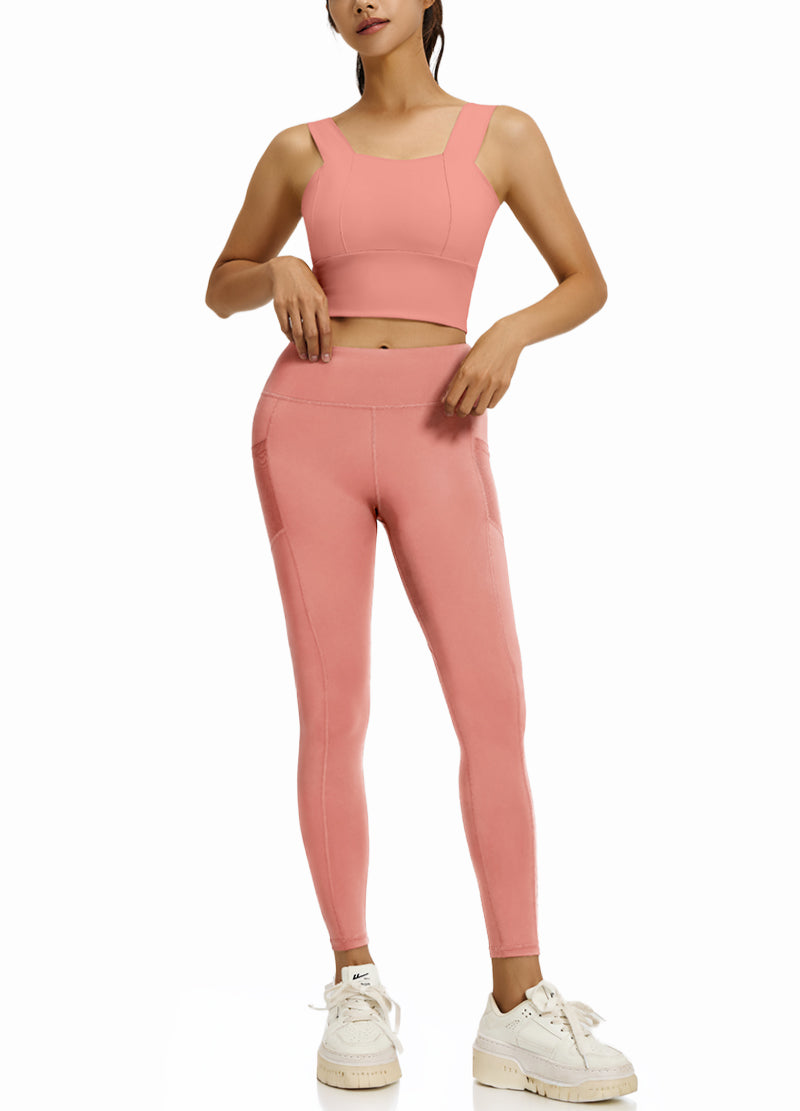 COARSE-SHOULDERED TOP LONGPANTS SET(MMS5020) <Bundle>
