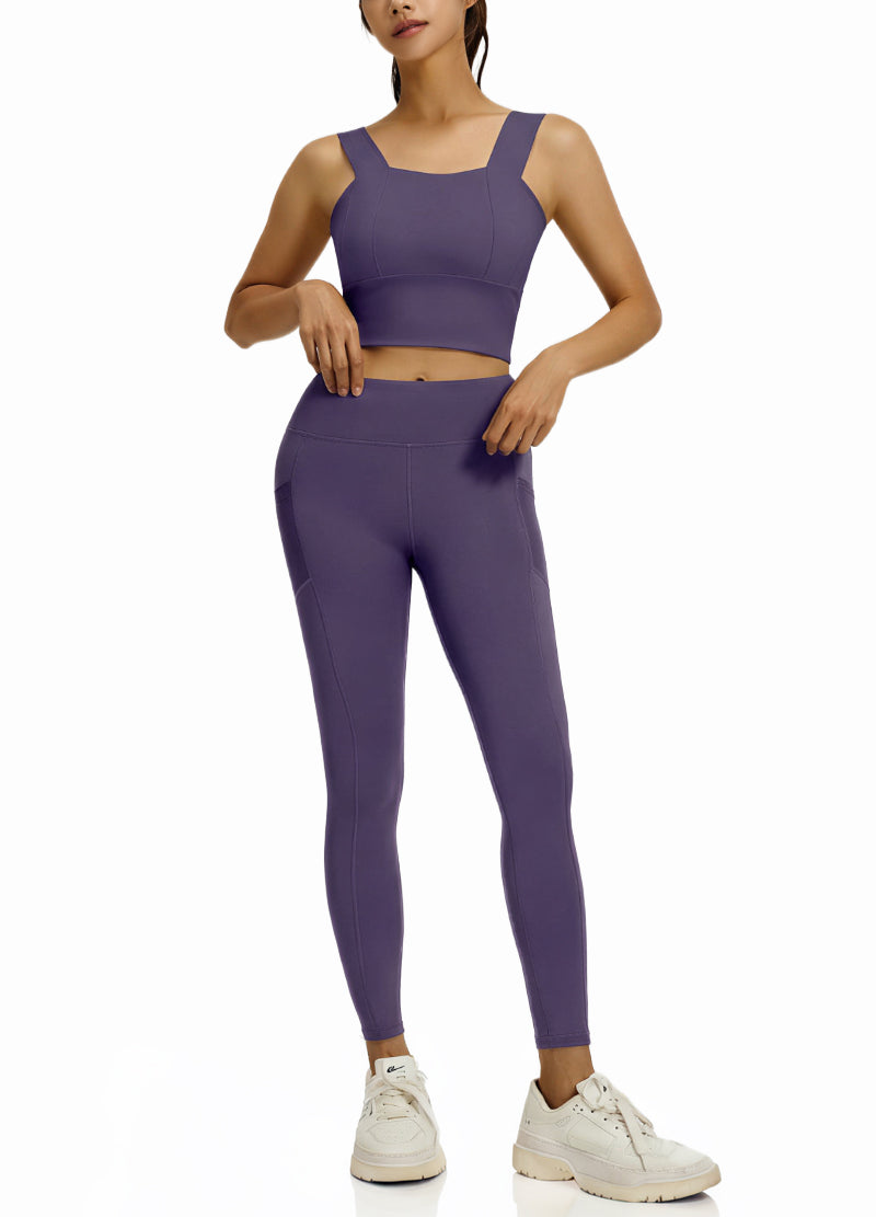 COARSE-SHOULDERED TOP LONGPANTS SET(MMS5020) <Bundle>