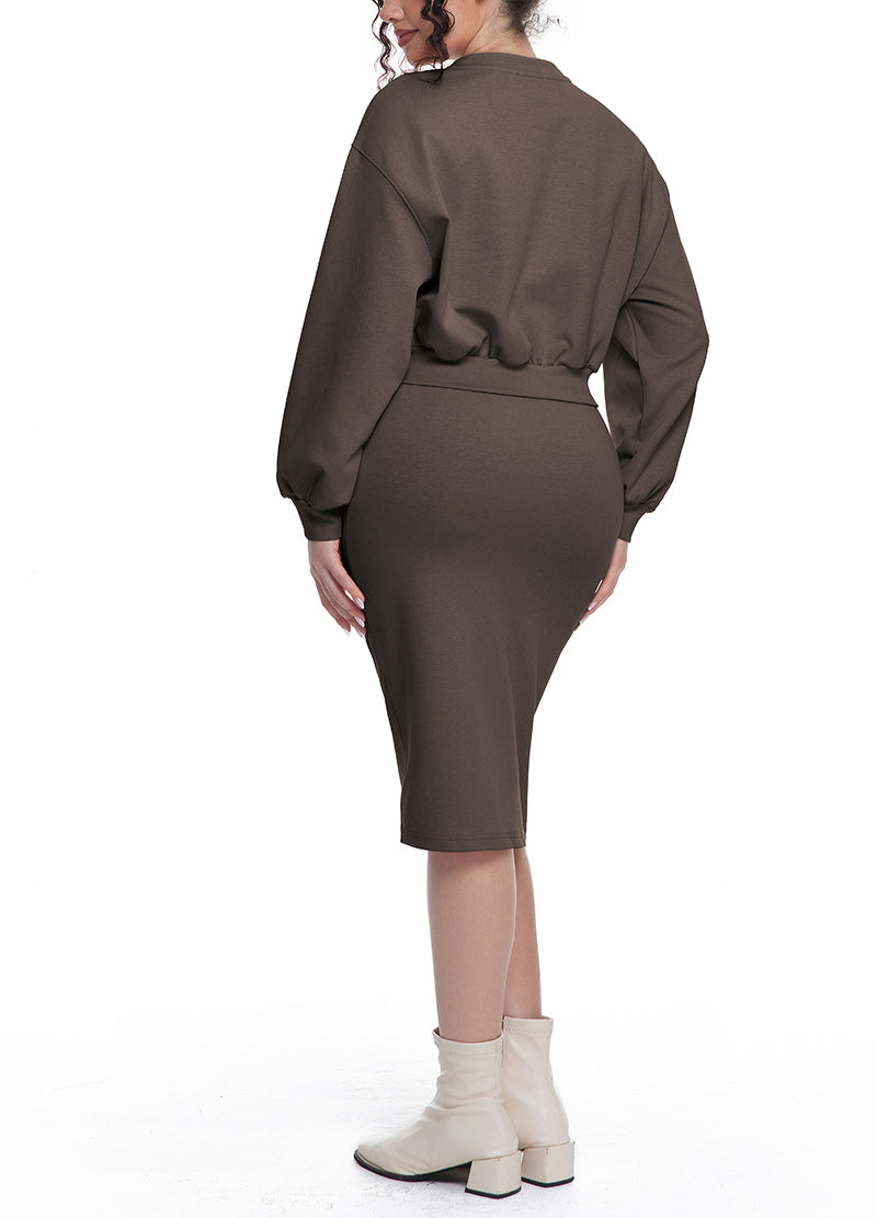 COMFY RAGLAN MIDI SKIRT SET(MMS8030) <Bundle>