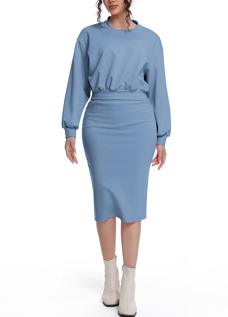 COMFY RAGLAN MIDI SKIRT SET(MMS8030) <Bundle>