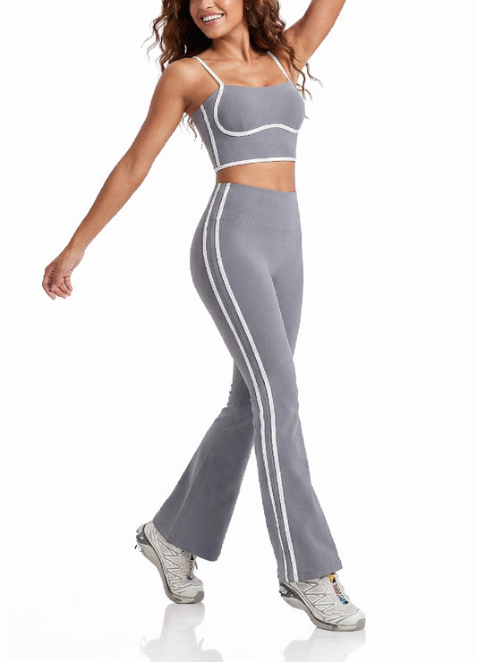 CONTRAST LINE SLEEVELESS BELL-BOTTOMS SET(MMS5019) <Bundle>