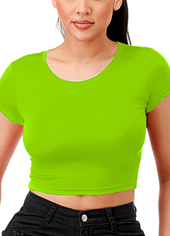 SHORT SLEEVE CROP T SHIRTS(MMT2001) <Bundle>