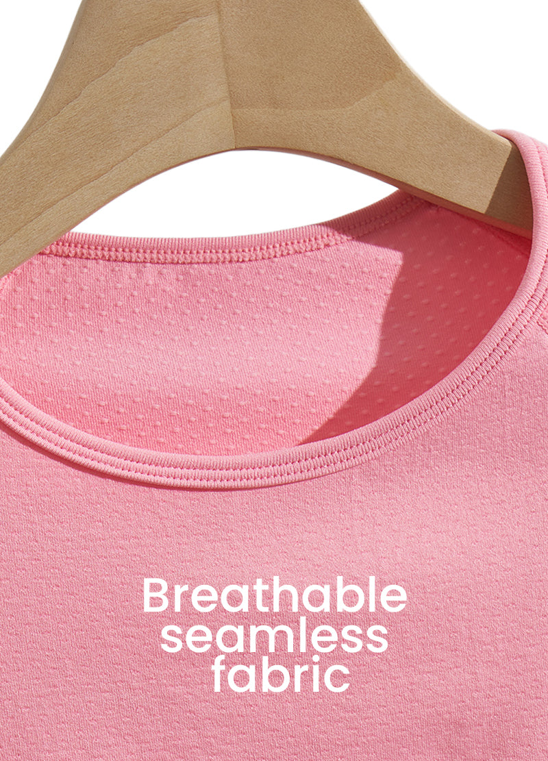 BREATHABLE BASIC SEAMLESS CROP TOP(MMT2009) <Bundle>