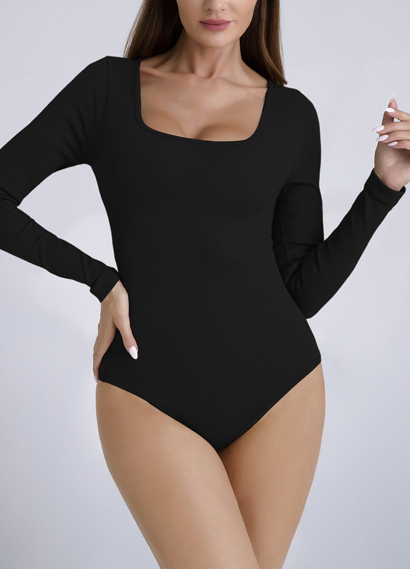 SQUARE NECK LONGSLEEVE BODYSUIT(MMT5008) <Bundle>