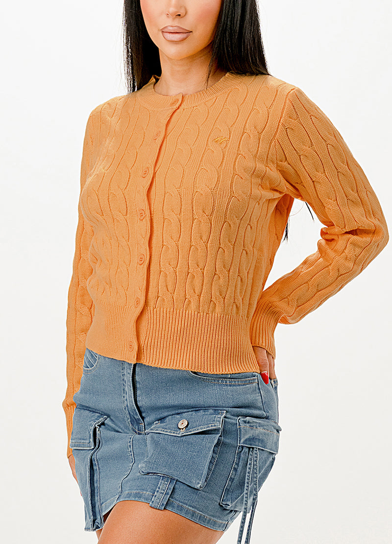 CABLE-KNIT CLASSIC CARDIGAN SWEATER(MMT7005) <Bundle>