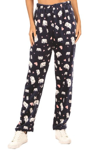 RANDOM COLOR/DESIGN FLEECE PRINTED PAJAMA PANTS(MMB1007) <Bundle>