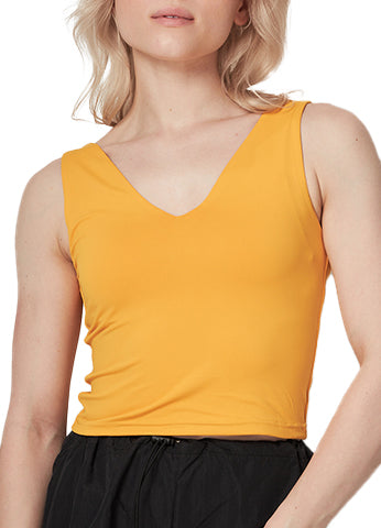 DEEP V-NECK DOUBLE LAYERED  CROP TOP(VERA01) <Bundle>