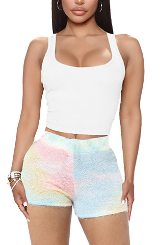 TIE DYE MOHAIR KNIT SHORTS (B1259) <Bundle>