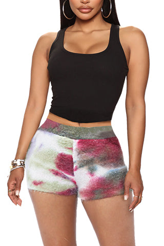 TIE DYE MOHAIR KNIT SHORTS(B1260) <Bundle>