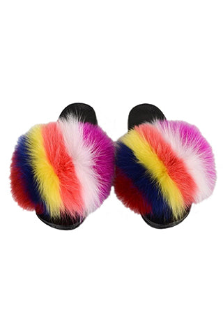 FOX FUR COLOR SLIPPER-A(D2) <Bundle>