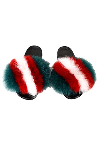 FOX FUR COLOR SLIPPER-A(D3) <Bundle>