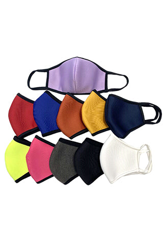 SOLID FASHION MASK - COLOR MIX 11COLOR(FASHION MASK) <Bundle>