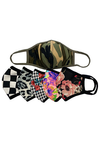 SOLID FASHION MASK - COLOR MIX 11COLOR(FASHION MASK) <Bundle>
