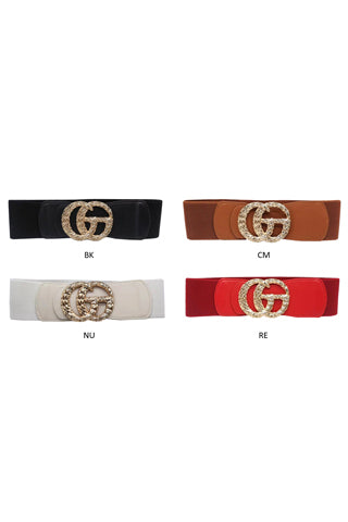 PU GOLD PEARL STONE BELT 34.5"L*3'W(MA0227) <Bundle>