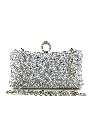 RHINESTONE EVENING BAG 7.5*3.75*2.25(MMA1013) <Bundle>